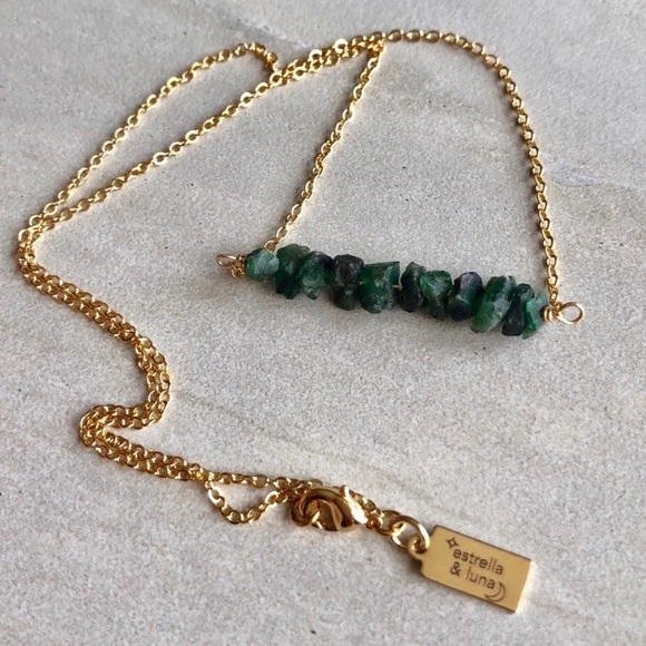 Estrella & Luna Jewelry - Last 1! 🌟Raw Emerald Necklace